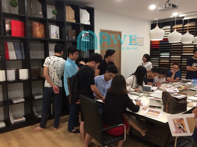 trải nghiệm thực tế học thiết kế nội thất AWE