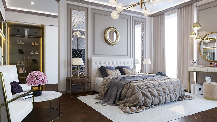 16 mẫu nội thất phòng ngủ đẹp theo phong cách hoàng gia sang trọng và đẳng  cấp