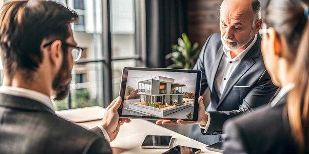 Kiến trúc sư thuyết trình dự án ứng dụng AI cho khách hàng