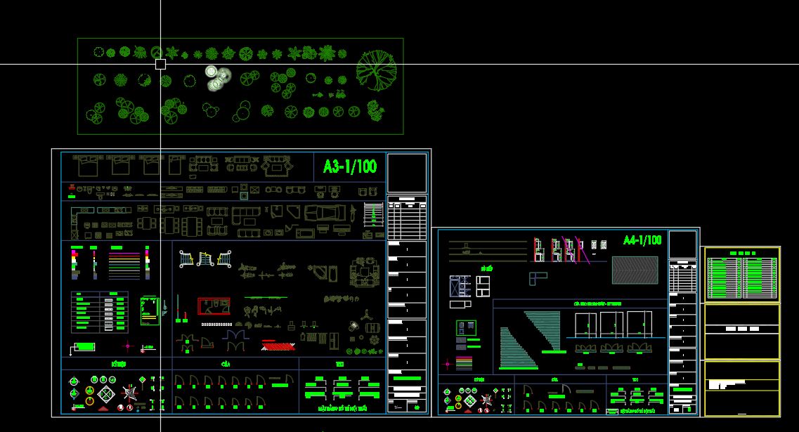 Thư viện block hỗ trợ học AutoCAD cho thiết kế nội thất